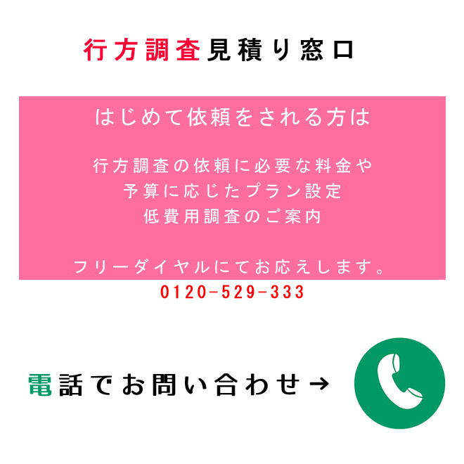 行方調査見積り