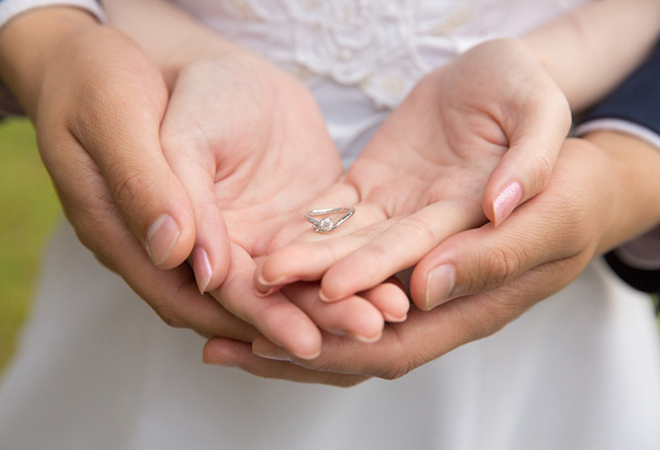 結婚を予定しているカップル