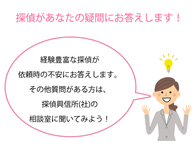 浮気調査【方法】に関する質問